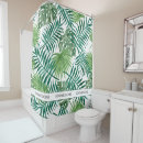 Search for palm leaf shower curtains Watercolor