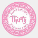 Search for 30 years old stickers 30th birthday party