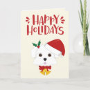 Search for maltese dog christmas cards Animal