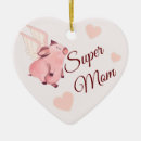 Search for super mom ornaments Pink