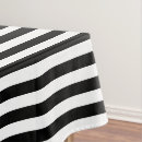 Search for black and white stripe tablecloths Striped