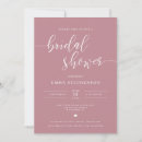 Search for mauve bridal shower invitations Minimalist