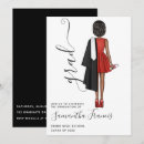 Search for red black white graduation invitations Trendy