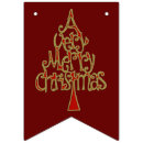 Search for christmas bunting flags Gold