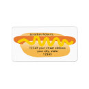 Search for hot dog return address labels Funny