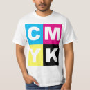 Recherche de cmyk tshirts Cyan