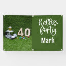 Search for 40th birthday banners Green