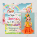 Search for rainbow candy land invitations Sweets