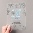 Recherche de flocon de neige anniversaire invitations Bleu