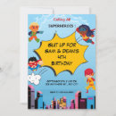 Search for twin superhero invitations Comic