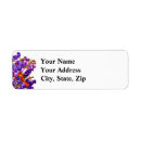 Search for arrangement return address labels Purple