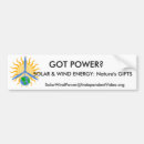 Search for solar power bumper stickers Wind