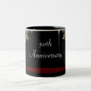 Search for 50th wedding anniversary mugs Red