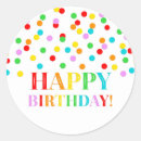 Recherche de confettis autocollants Arc en ciel