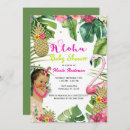 Search for hawaiian baby girl shower invitations Flamingo