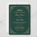 Search for rounded emerald green and gold wedding invitations Couple