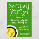 Search for softball party invitations Player