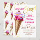 Search for ice cream scoop birthday invitations Summer