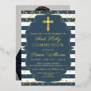 Recherche de or argent invitations Bleu marine