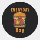 Recherche de hamburger drôle autocollants Frites