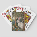 Recherche de lapin blanc jeux de cartes Vintage