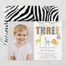 Search for safari 3rd birthday invitations Boy