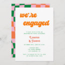 Search for colourful engagement party invitations Modern