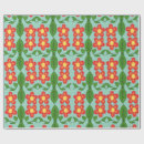 Search for farmhouse style wrapping paper Red and green