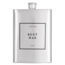 Search for best man flasks Black and white