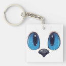 Search for blue eyes keychains Cute kitty