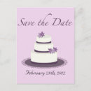 Search for cake wedding save the dates Purple