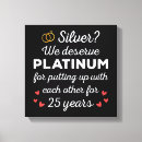 Search for funny 25th anniversary gifts Silver