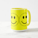 Recherche de visage souriant jaune tasses Bonheur