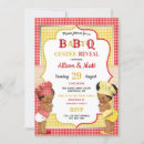 Search for bbq gender reveal invitations Babyq