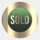 Search for metallic green stickers Small business
