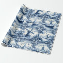 Search for vintage inspired wrapping paper Blue