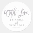 Search for silver thank you wedding stickers Typography