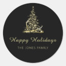 Search for black tree stickers Merry christmas