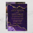 Search for purple geode wedding invitations Gemstone