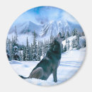 Recherche de lune de loup magnets Montagnes
