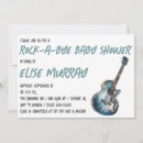 Recherche de rock and roll baby shower invitations Aquarelle