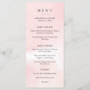 Search for blush pink wedding menus Boho