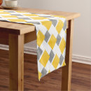 Search for gray yellow table runners White