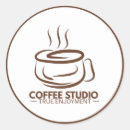 Search for coffee lovers stickers Modern