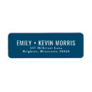 Search for indigo return address labels Simple