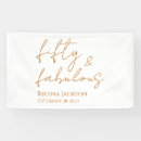 Search for birthday banners Fifty and fabulous