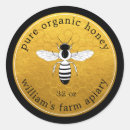 Search for black and gold product labels Honeybee