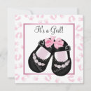 Search for footprint baby shower invitations Pink