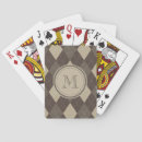 Recherche de jacquard jeux de cartes Monogramme