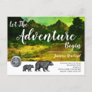 Search for wilderness baby shower invitations Let the adventure begin